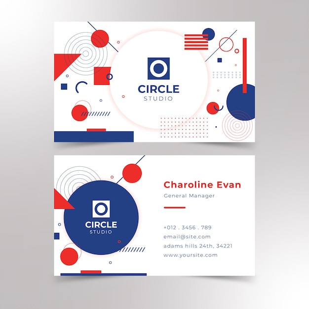 professional business card design premium vector