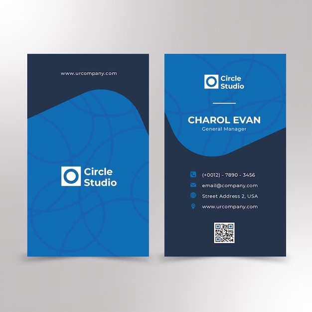 professional business card design premium vector