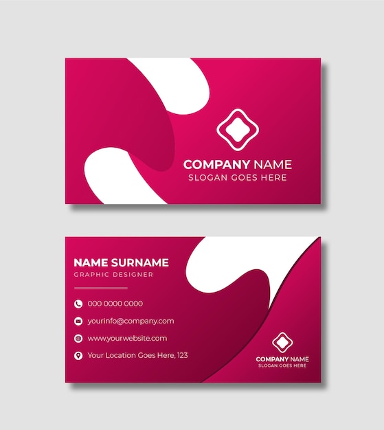 Professional business card design template