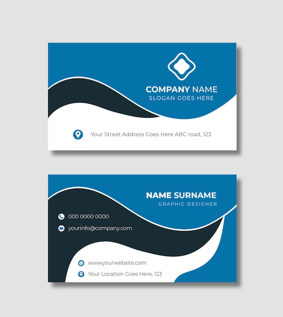 Professional business card design template