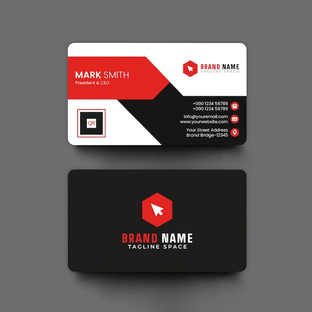 Professional business card design template