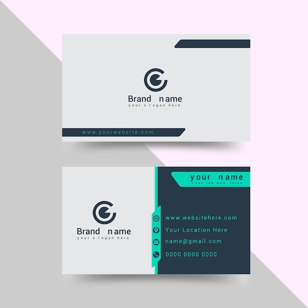 Professional business card design template