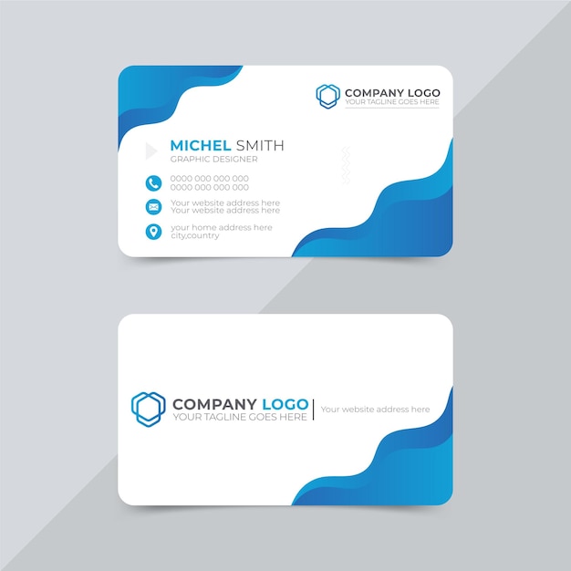 Professional business card design template