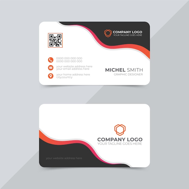 Professional business card design template