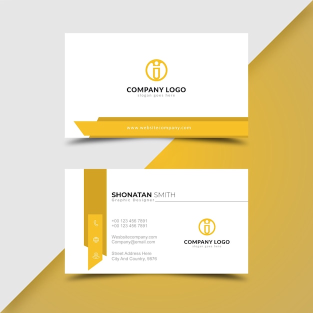 Professional business card design template