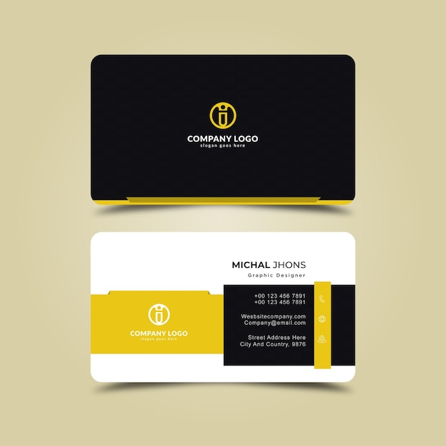 Professional business card design template