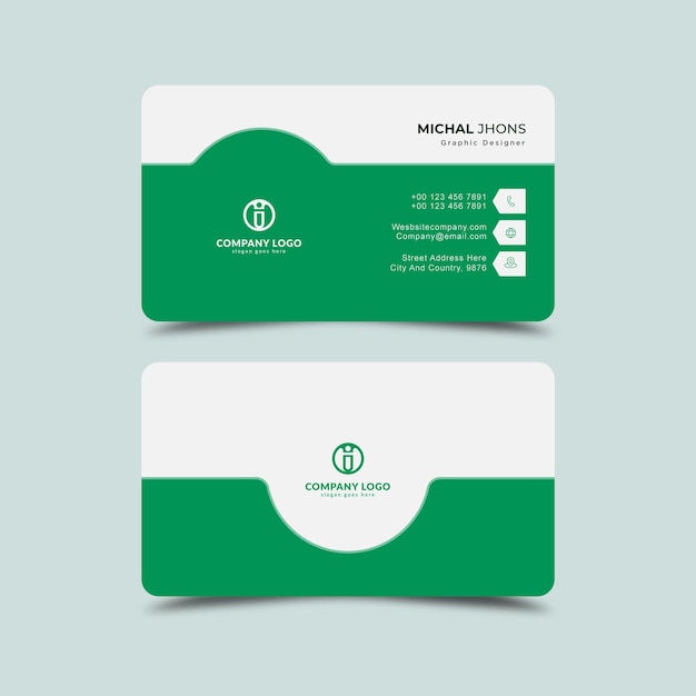 Professional business card design template