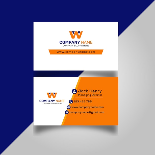 Professional business card design template