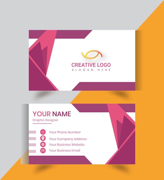 Professional business card template design