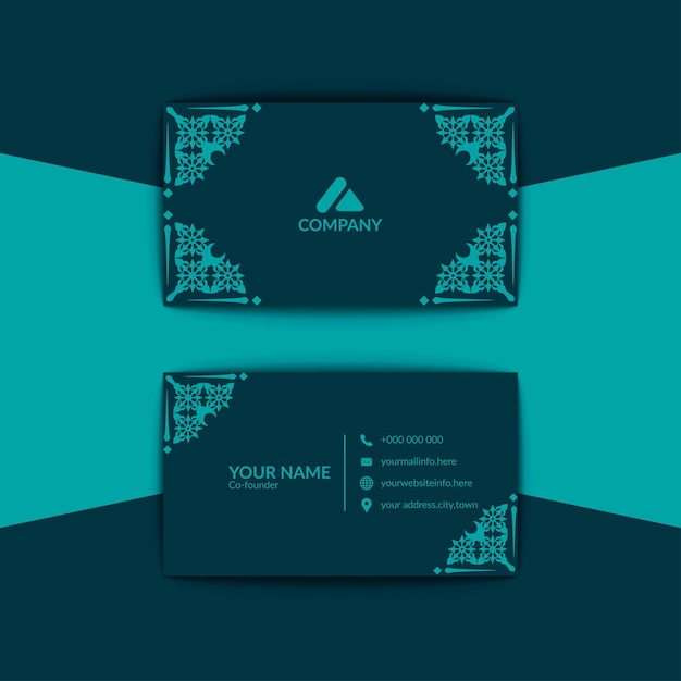 Professional business card template design