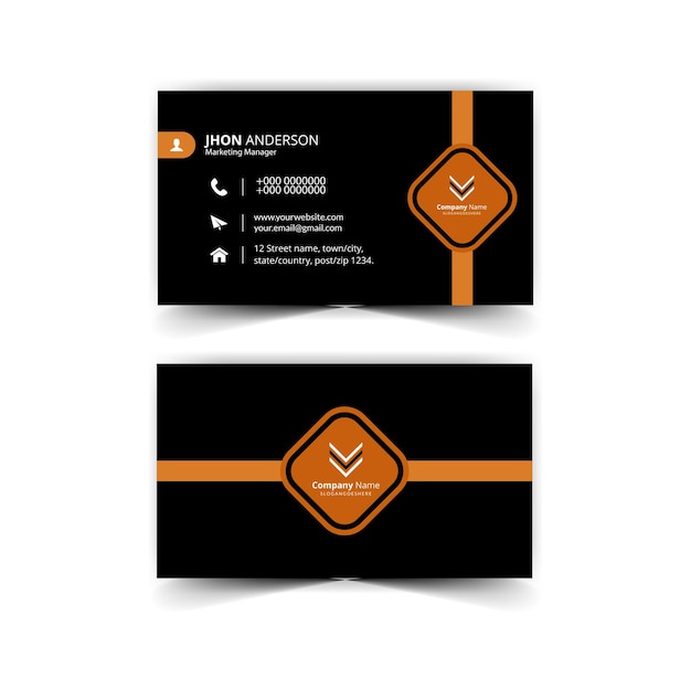 Professional business card template Name card design