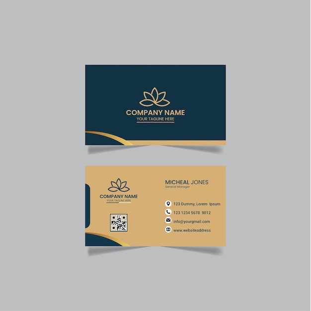 Professional business card template Premium