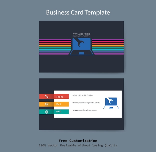 Professional business card template