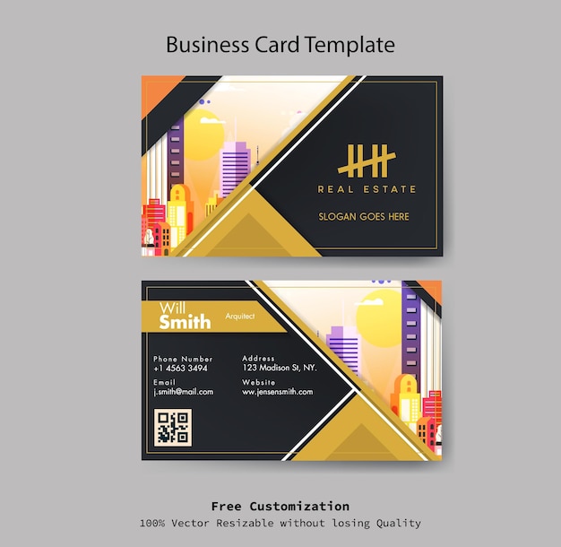 Professional business card template