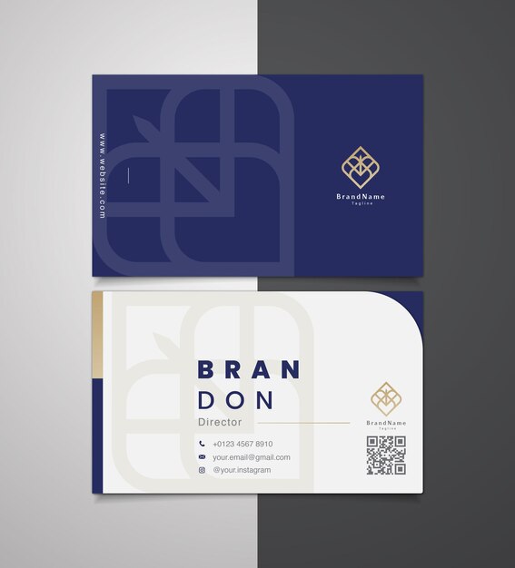 Vector professional business card template