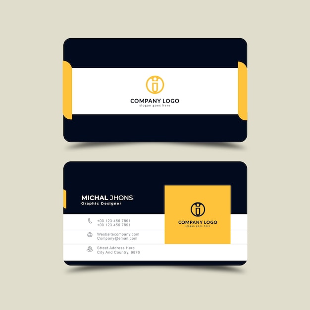 Professional business card template