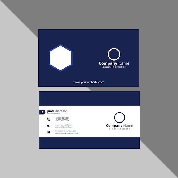 Professional business card template