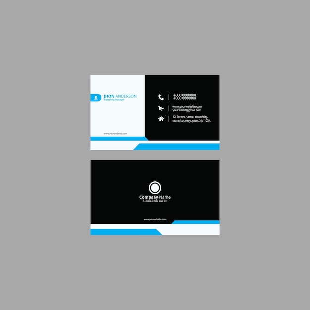 Professional business card template