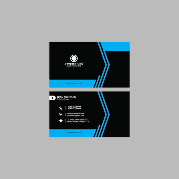 Professional business card template