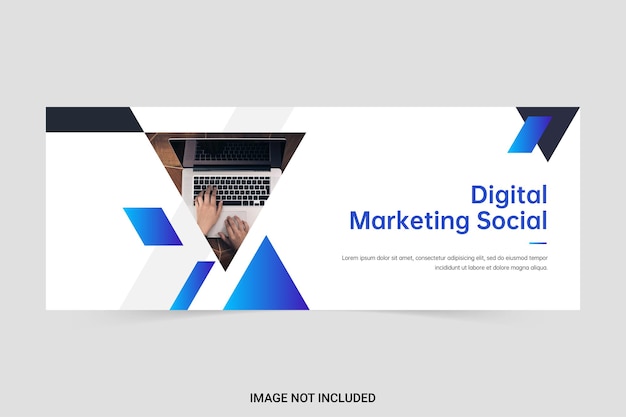 Professional business digital marketing agency banner template