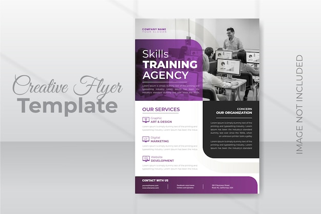 Professional business flyer design template