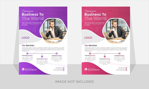 professional business flyer multipurpose modern template layout design corporate poster company temp