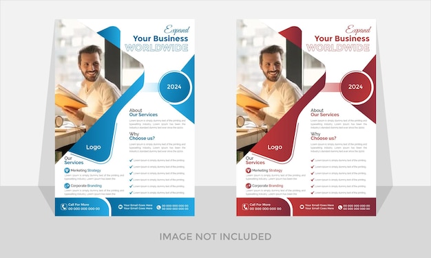 professional business flyer multipurpose modern template layout design corporate poster company temp