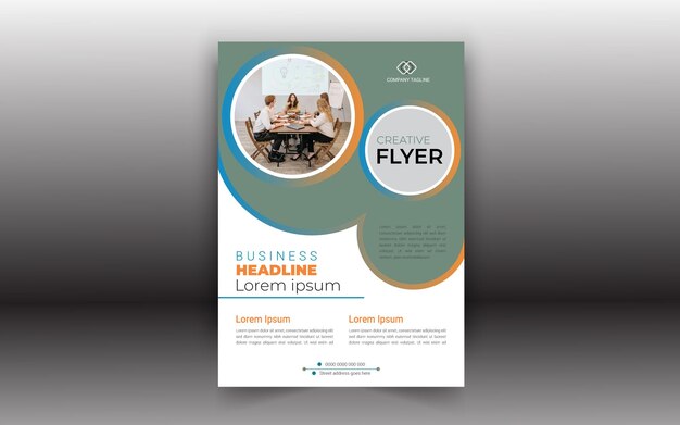 Vector professional business flyer template design or poster design business template