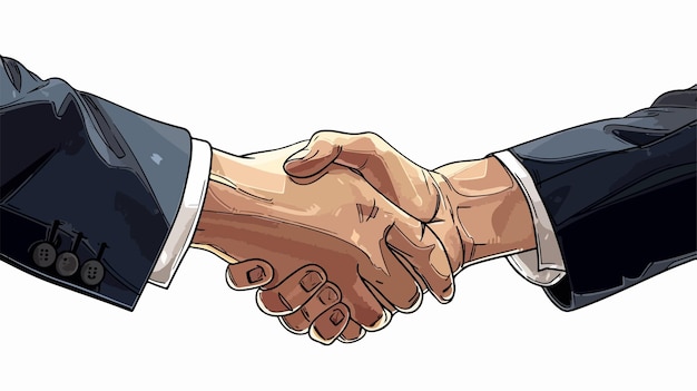 Vector professional business handshake partnership symbol