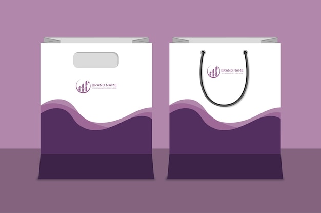 Professional business shopping bag design for corporate office