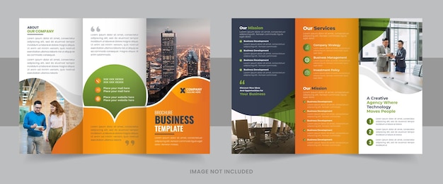 Professional business trifold brochure design