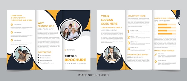 Professional business trifold brochure design