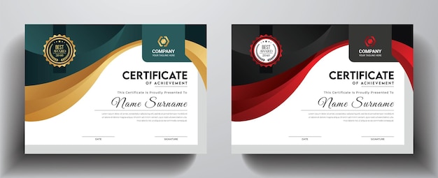 Professional certificate template