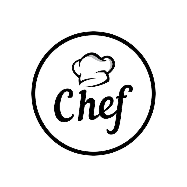 Professional chef or kitchen chef hat logo template design Logo for business home cook and restaurant chef