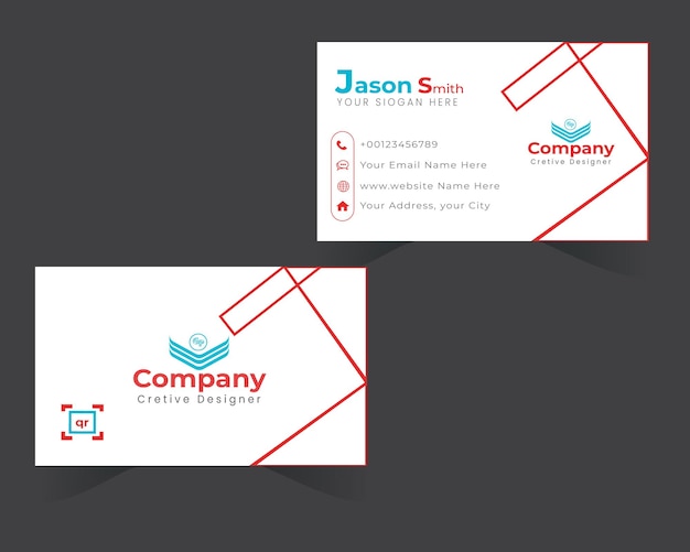 professional amp clean business card template