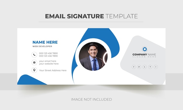 Professional and Clean Email Signature Template Design