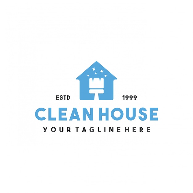 Professional clean house logo design