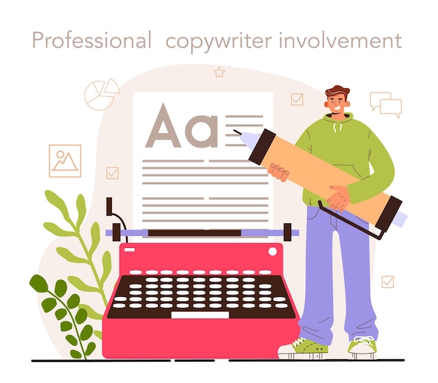 Professional copywriter involvement social media content manager