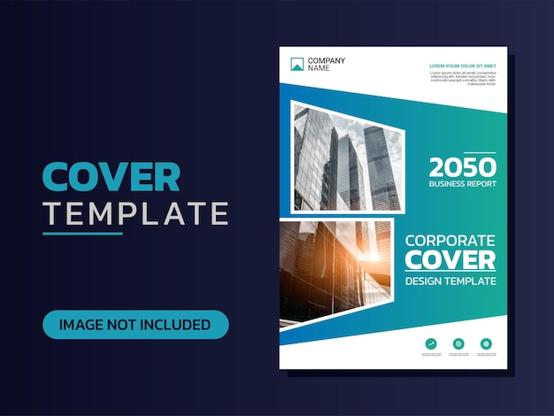 Professional corporate book cover template