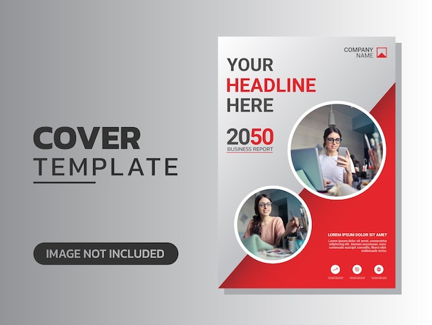 Professional corporate book cover template