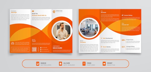 Professional corporate business agency modern and multipurpose creative consultant TirFold Brochure