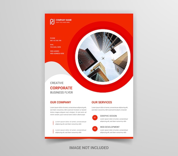 Professional corporate business agency modern and multipurpose creative flyer template design