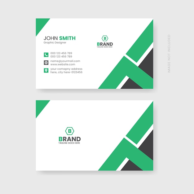 Professional corporate business card design template premium vector