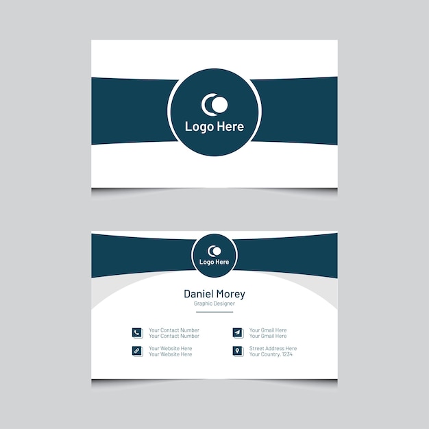 Professional corporate business card template