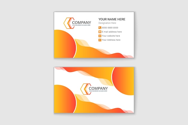 Professional corporate business card template