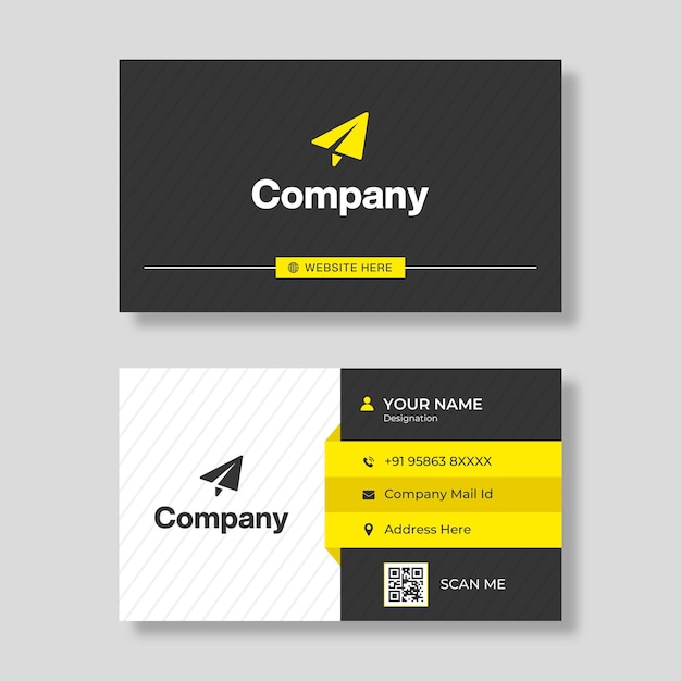 Vector professional corporate business card vector template