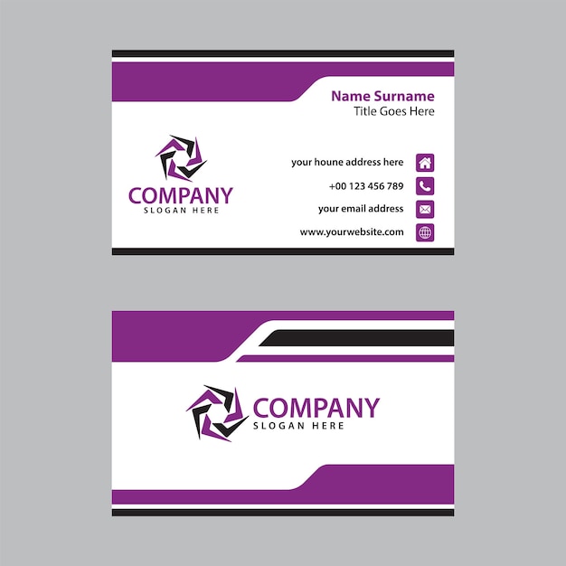 Professional corporate business card