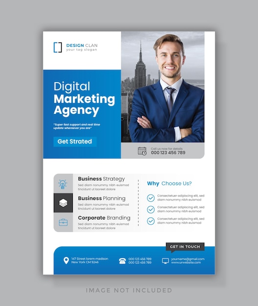 professional corporate business flyer template