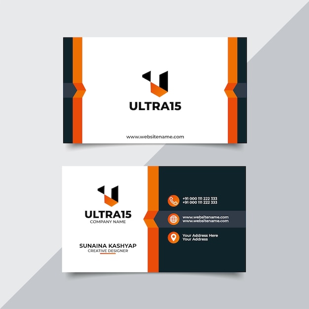 Professional Corporate business visiting card design template