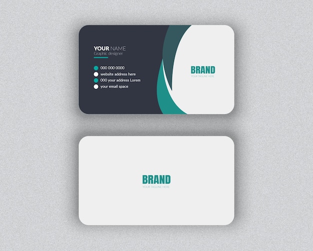 Professional Corporate company minimal business card Mockup Design template